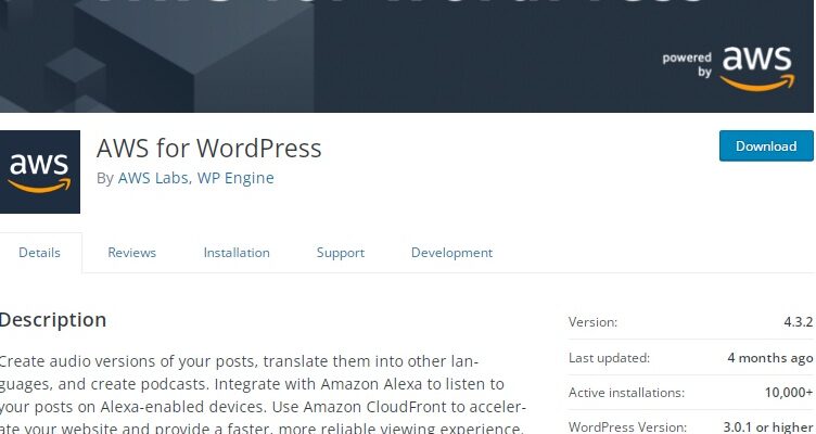 AWS for WordPress/Amazon Polly