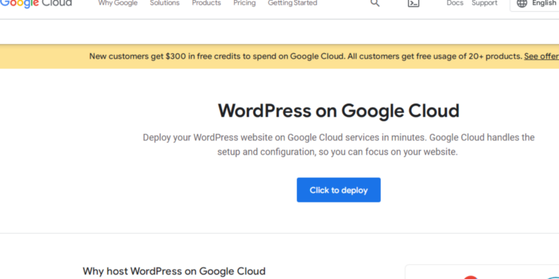 Google Cloud WordPress