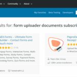 form uploader documents subscriptions